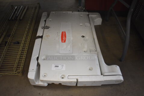 Rubbermaid Tan Poly Wall Mount Diaper Changing Station. 36x4x28