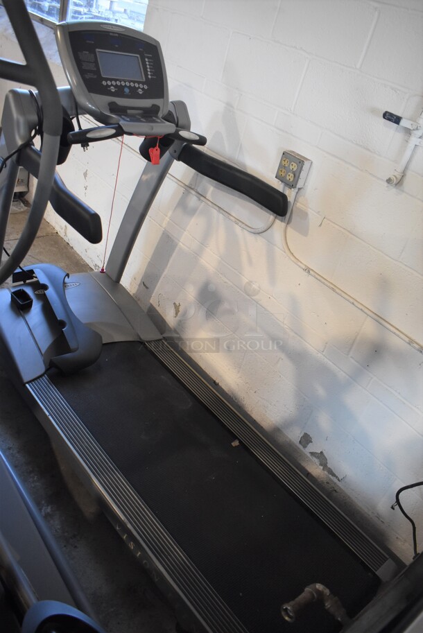 Vision Fitness T9600 Metal Commercial Treadmill. 120 Volts, 1 Phase. 30x58x59. Tested and Working!