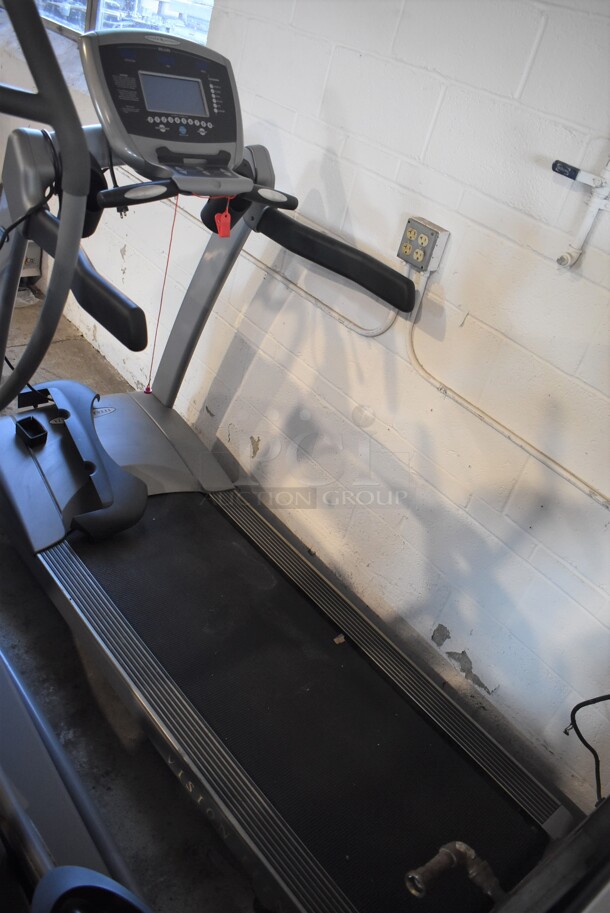 Vision Fitness T9600 Metal Commercial Treadmill. 120 Volts, 1 Phase. 30x58x59. Tested and Working! - Image 1 of 9