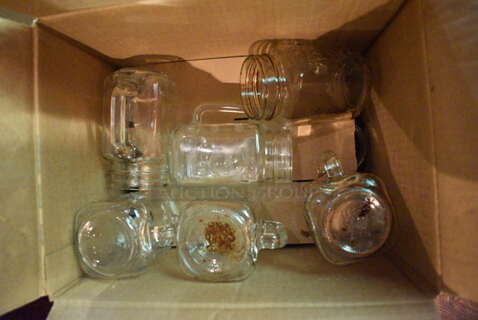 ALL ONE MONEY! Lot of Glass Mugs. Includes 4x3x5. (bar)