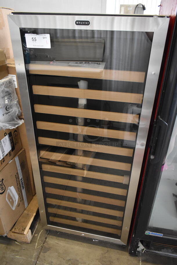 BRAND NEW SCRATCH AND DENT! Danby DBC2760BLS Stainless Steel Dual Zone 27 Bottle Built-In French Door Beverage Wine Cooler Merchandiser. 115 Volts, 1 Phase. Tested and Working! - Image 2 of 5