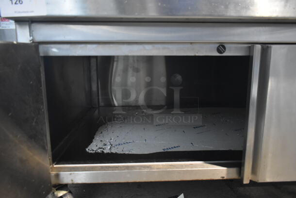 Stainless Steel Commercial Equipment Stand w/ 2 Doors on Commercial Casters.  - Image 4 of 5