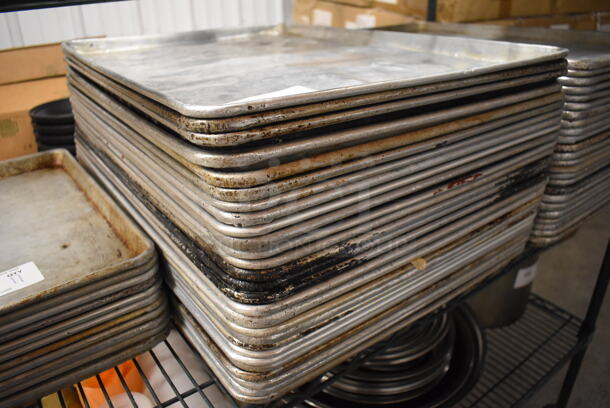 27 Metal Full Size Baking Pans. 18x26x1. 27 Times Your Bid! - Image 2 of 3