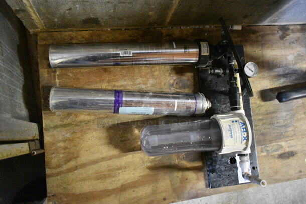 ALL ONE MONEY! Lot of Various Items Including Metal Table Bases and 2 Metal Stock Pots. (basement)  - Image 2 of 4