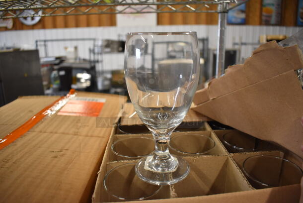12 BRAND NEW IN BOX! Libbey 151388 Oliver Wine Glasses. 3.5x3.5x7. 12 Times Your Bid! - Image 1 of 3