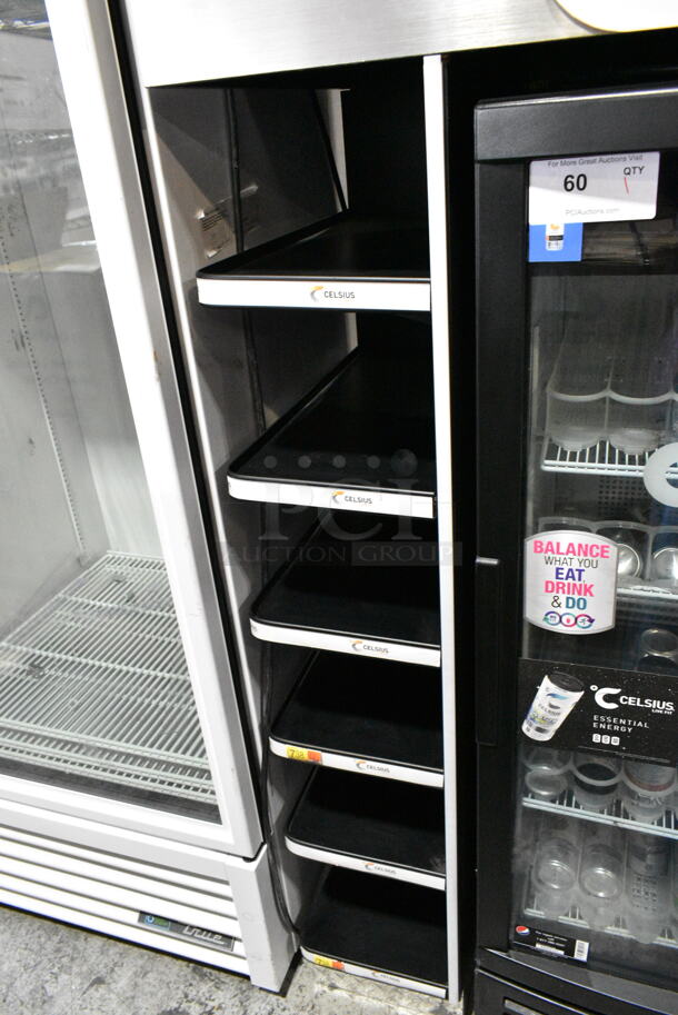 IDW G-10-F334B-HC Metal Commercial Single Door Reach In Cooler Merchandiser w/ Poly Coated Racks and Drink Sliders. 110-120 Volts, 1 Phase. Tested and Working! - Image 5 of 6