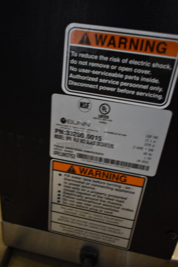 BRAND NEW SCRATCH AND DENT! 2022 Bunn VPR Stainless Steel Commercial 2 Burner Coffee Machine w/ Poly Brew Basket. Does Not Come w/ Coffee Pots. 120 Volts, 1 Phase.  - Image 6 of 6