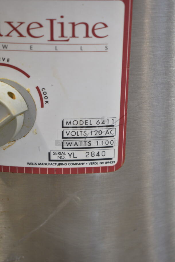 Wells 6411 Stainless Steel Commercial Countertop Soup Warmer Food Warmer. 120 Volts, 1 Phase. Tested and Working! - Image 3 of 3