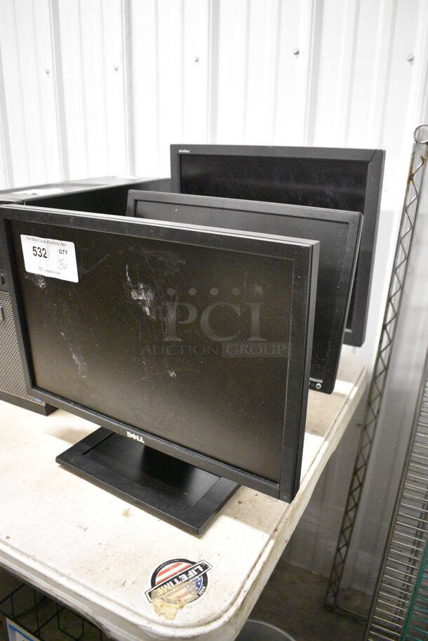 3 Various Dell Computer Towers. Includes 19". 3 Times Your Bid! - Image 2 of 4