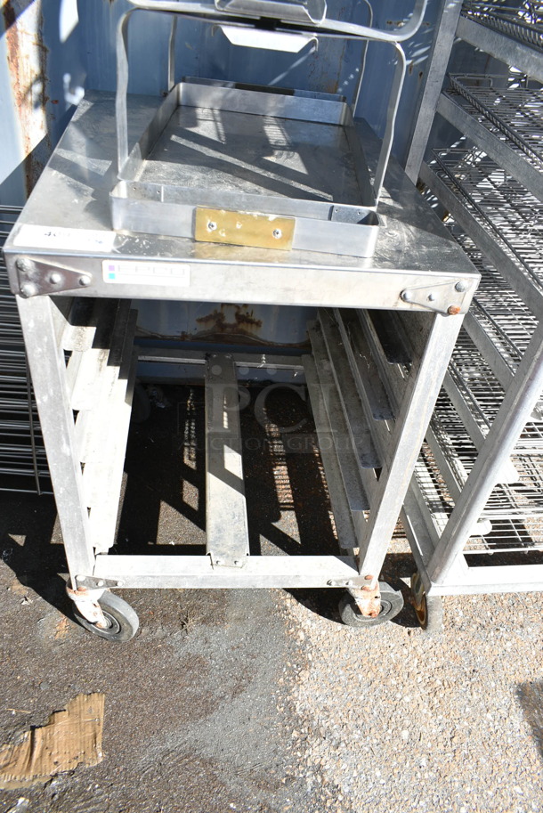 Metal Pan Transport Rack on Commercial Casters.  - Image 1 of 4
