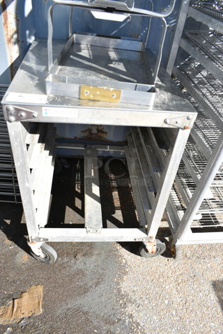 Metal Pan Transport Rack on Commercial Casters. 