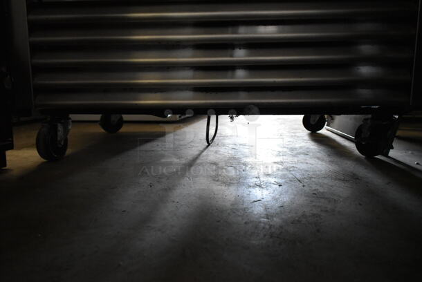 2015 True T-35 Stainless Steel Commercial 2 Door Reach In Cooler w/ Poly Coated Racks on Commercial Casters. 115 Volts, 1 Phase. Tested and Working! - Image 4 of 5