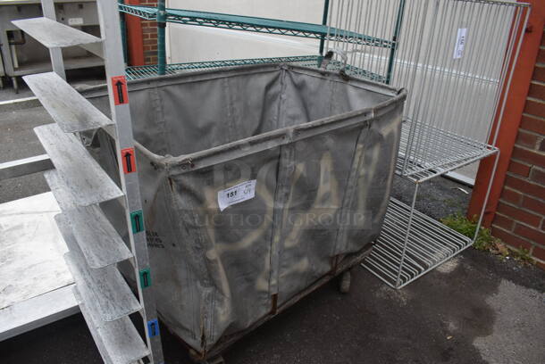 Commercial Fabric Laundry Cart on Commercial Casters. - Image 2 of 4