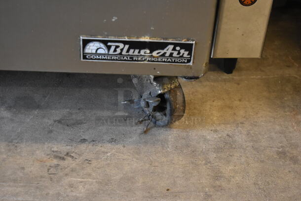 Blue Air BLUR48 Stainless Steel Commercial 2 Door Undercounter Cooler on Commercial Casters. 115 Volts, 1 Phase. Tested and Working! - Image 4 of 7
