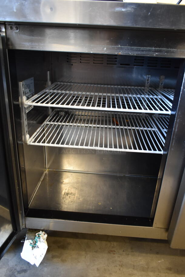 Blue Air BLUR48 Stainless Steel Commercial 2 Door Undercounter Cooler on Commercial Casters. 115 Volts, 1 Phase. Tested and Working! - Image 5 of 7