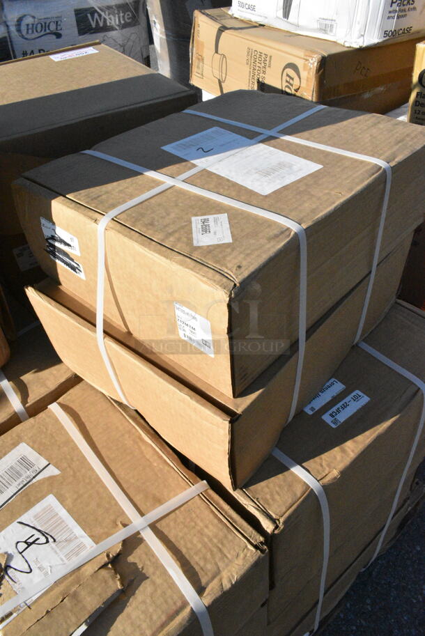 31 BRAND NEW Boxes Including 24 Box Medique 712MTM 3-Shelf Empty First Aid Cabinet with Pockets, QSB104CL Regency Clear Shelf Bin, 17 7/8" x 6 5/8" x 4" - 20/Case. 31 Times Your Bid!  - Image 11 of 12