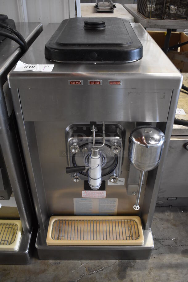 2013 Taylor 340D-27 Stainless Steel Commercial Countertop Single Flavor Frozen Beverage Machine w/ Drink Mixer Attachment. 208-230 Volts, 1 Phase. 18x32x31
