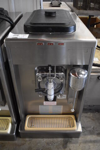 2013 Taylor 340D-27 Stainless Steel Commercial Countertop Single Flavor Frozen Beverage Machine w/ Drink Mixer Attachment. 208-230 Volts, 1 Phase. 18x32x31