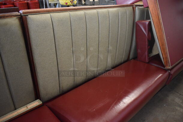 ALL ONE MONEY! Lot of 4 Single Sided Booth Seats. 48x26x43 - Image 3 of 4