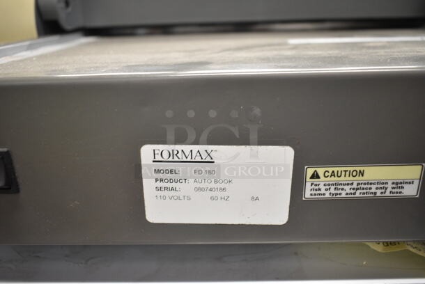 Formax FD 180 Metal Countertop Booklet Maker. 110 Volts, 1 Phase.  - Image 6 of 6