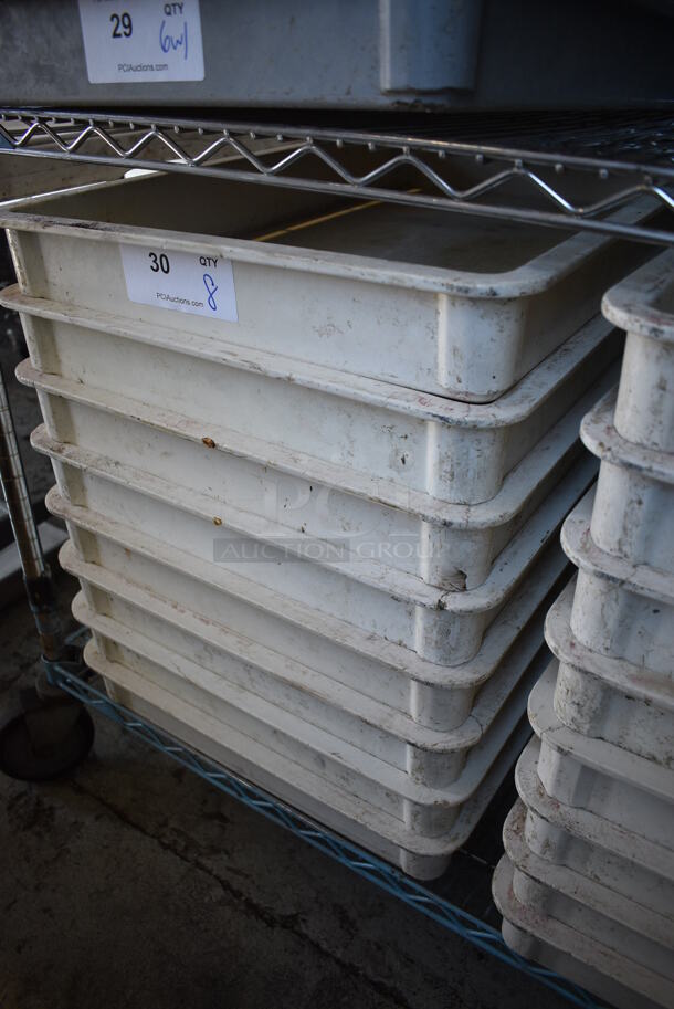 8 Poly White Dough Bins. 18x26x3. 8 Times Your Bid! - Image 2 of 3