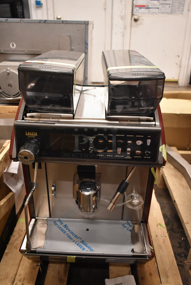 BRAND NEW SCRATCH AND DENT! Gaggia Concetto 2M Stainless Steel Commercial Countertop Super Automatic Espresso Machine. 208 Volts.  - Image 2 of 12
