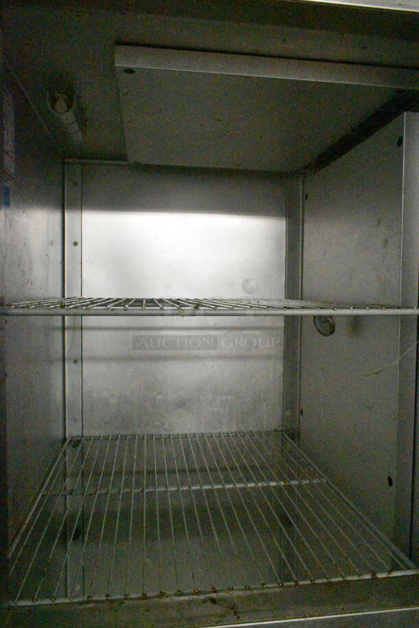 Traulsen G10000 Stainless Steel Commercial 2 Half Size Door Reach In Cooler on Commercial Casters. 115 Volts, 1 Phase. Tested and Powers On But Does Not Get Cold - Image 6 of 7