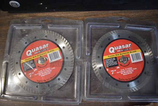 ALL ONE MONEY! Lot of 6 Various BRAND NEW! Quasar Blades; Three 7" and Three 12"  - Image 2 of 4