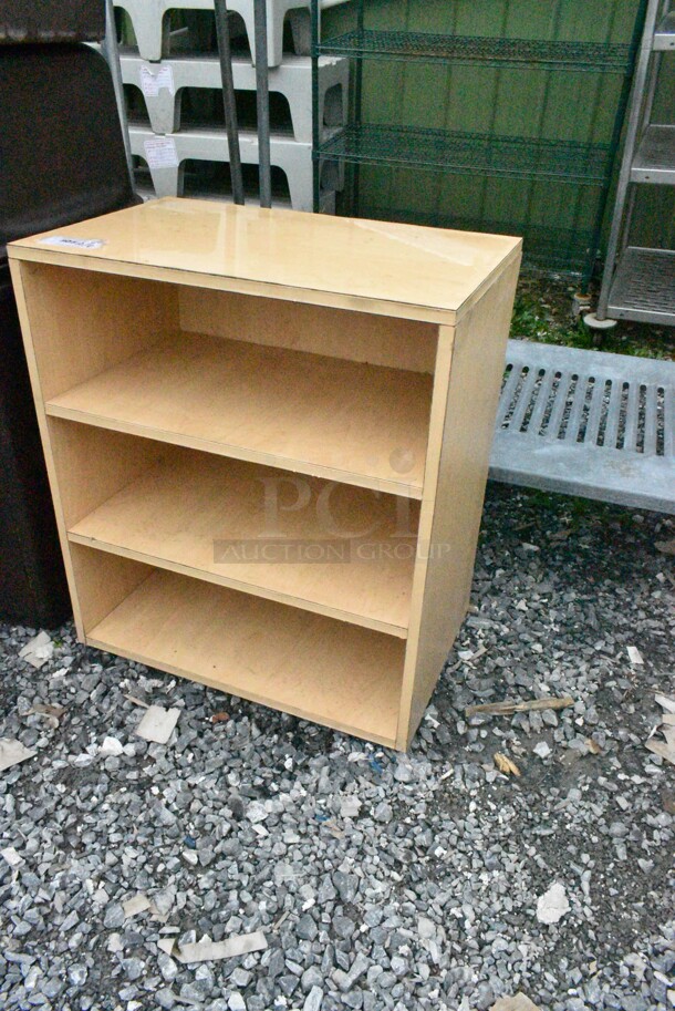Wood Pattern Shelving Unit - Image 2 of 4