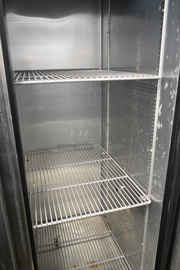 2017 True T-35 Stainless Steel Commercial 2 Door Reach In Cooler w/ Poly Coated Racks. 115 Volts, 1 Phase. Tested and Working! - Image 2 of 4