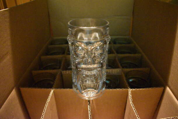 3 Boxes of 24 BRAND NEW Tiki Man Glasses. One Box Is Missing 8. 3x3x6. 3 Times Your Bid! (bar) - Image 1 of 4