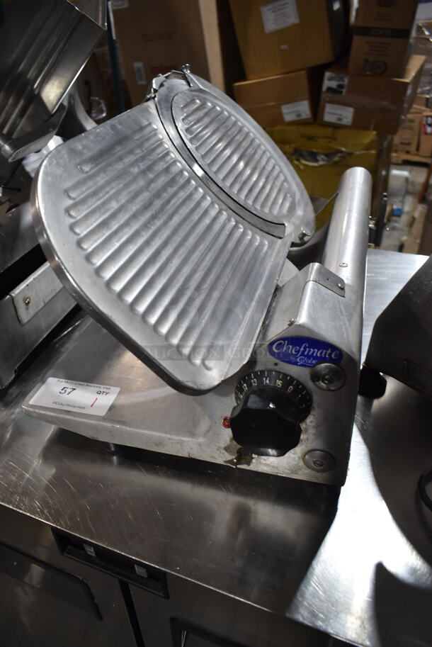 Globe GC 512 Stainless Steel Commercial Countertop Meat Slicer. 115 Volts, 1 Phase. Tested and Working! 