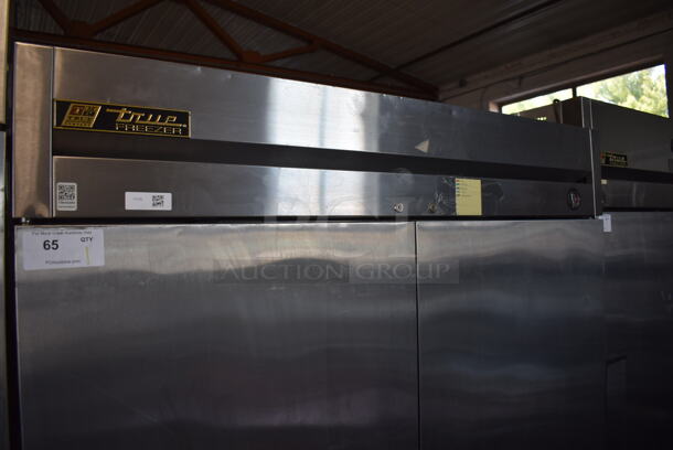 2013 True T-49F ENERGY STAR Stainless Steel Commercial 2 Door Reach In Freezer w/ Poly Coated Racks. 115 Volts, 1 Phase. Tested and Working! - Image 2 of 7