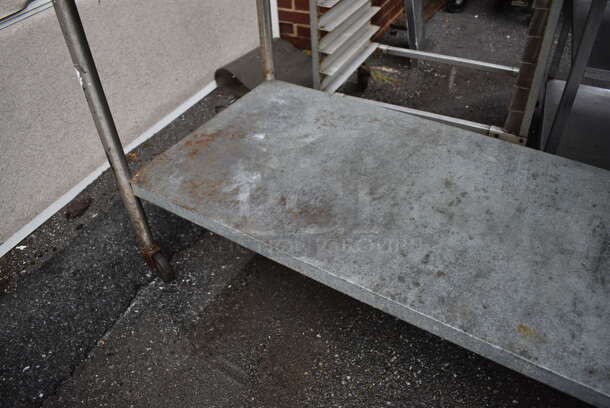 Eagle Stainless Steel Table w/ Metal Under Shelf and Back Splash on Commercial Casters. 72x30x42 - Image 4 of 7