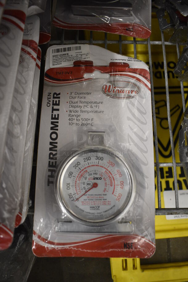 6 BRAND NEW! Sets of Winware Oven Thermometer and Freezer Refrigerator Thermometer. 6 Times Your Bid!