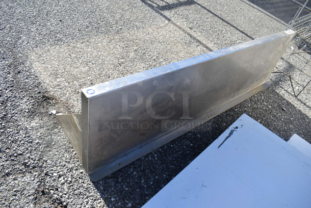 Stainless Steel Shelf w/ Wall Mount Brackets. 48x14x14 - Image 3 of 3
