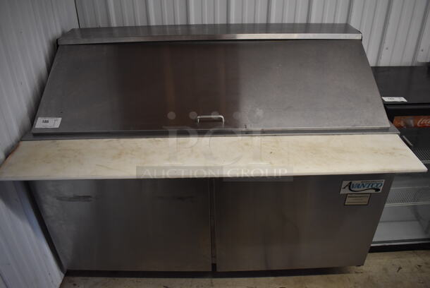 Avantco 178SCLM260 Stainless Steel Commercial Sandwich Salad Prep Table Bain Marie Mega Top. 115 Volts, 1 Phase. 60x36x46. Tested and Working!