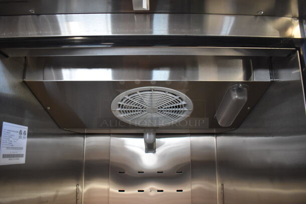 BRAND NEW SCRATCH AND DENT! 2019 Atosa MBF8001GR Stainless Steel Commercial Single Door Reach In Freezer on Commercial Casters. 115 Volts, 1 Phase. 29x32x81.5. Tested and Powers On But Does Not Get Cold - Image 6 of 6