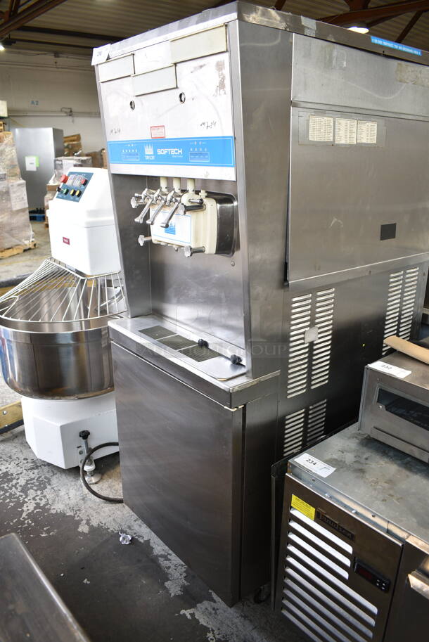 Taylor 8756-27 Stainless Steel Commercial Floor Style Water Cooled 2 Flavor w/ Twist Soft Serve Ice Cream Machine on Commercial Casters. 208-230 Volts, 1 Phase. - Image 3 of 12