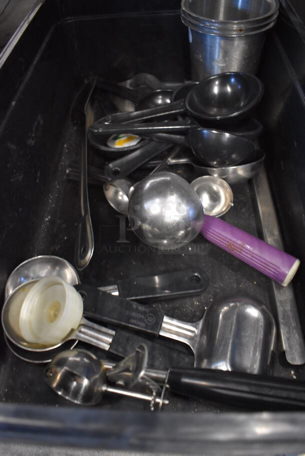 ALL ONE MONEY! Lot of Various Utensils in Black Poly Bin - Image 3 of 4