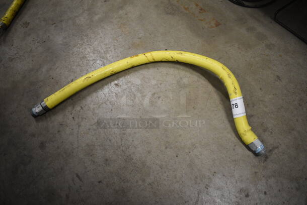 Yellow Gas Hose. 36" - Image 1 of 3