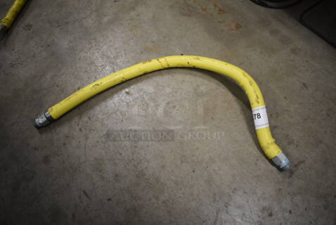 Yellow Gas Hose. 36"