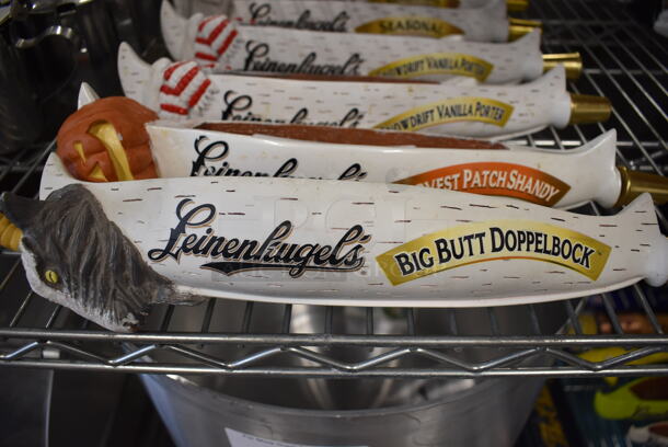 8 Leinenkugel's Beer Tap Handles Including Big Butt Doppelback, Harvest Patch Shandy, Snowdrift Vanilla Porter, Seasonal, Canoe Paddle and Grapefruit Shandy. 14". 8 Times Your Bid! - Image 4 of 6
