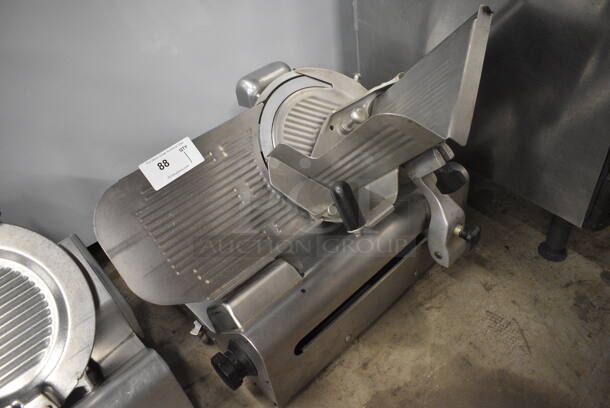 Stainless Steel Commercial Countertop Automatic Meat Slicer w/ Blade Sharpener. 115 Volts, 1 Phase. 26x21x20. Tested and Working! - Image 2 of 5