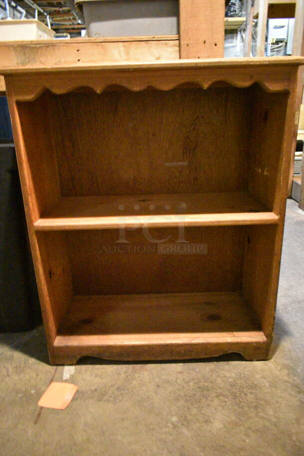 Wooden Bookshelf. (basement)  - Image 5 of 6