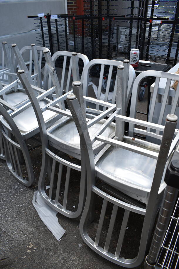 15 Metal Dining Height Chairs. 15 Times Your Bid! - Image 3 of 8