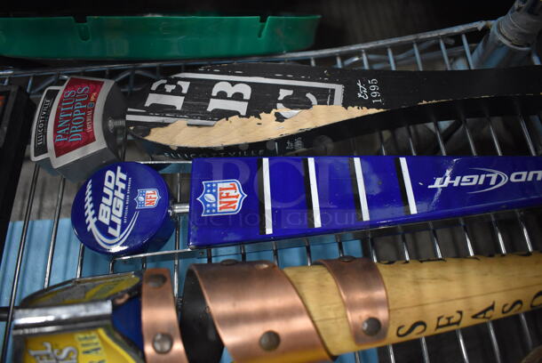 8 Beer Tap Handles Including Leinenkugel's, Samuel Adams, Block House, Doc G's and Dogfish. Includes 10". 8 Times Your Bid! - Image 2 of 5