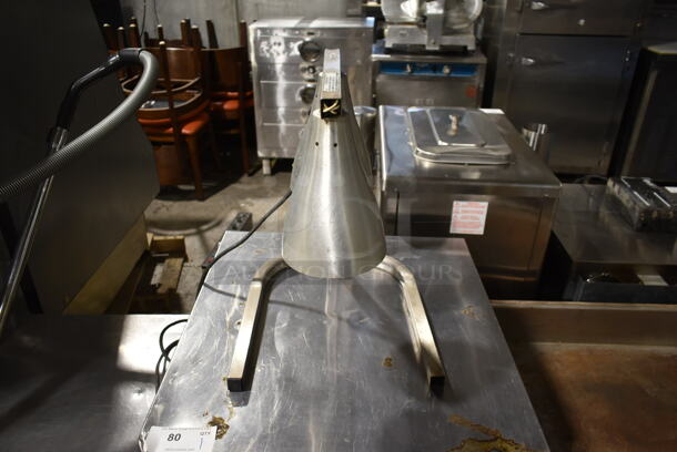 Eagle BW-2-120 Stainless Steel Commercial Countertop Heat Lamp. 120 Volts, 1 Phase. Cannot Test Due To Missing Bulb - Image 2 of 4