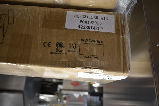 PALLET LOT of 17 BRAND NEW SCRATCH AND DENT! ServIt 423SWI48CP Stainless Steel Commercial 48" High Wattage Strip Warmer with Infinite Controls. Stock Picture Used as Gallery. 17 Times Your Bid! - Image 6 of 6