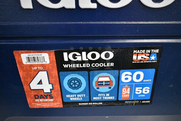 Igloo Wheeled 60 Quart Cooler.  - Image 6 of 6